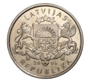 1 лат 2006 года Латвия — Шишка — Фото №2