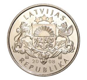 1 лат 2008 года Латвия — Лилия — Фото №2