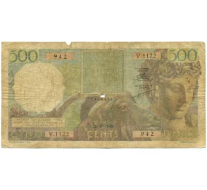 500 франков 1956 года Французские колонии в Африке (Выпуск для Алжира и Туниса)
