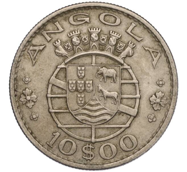 Монета 10 эскудо 1969 года Португальская Ангола (Артикул K11-111473)