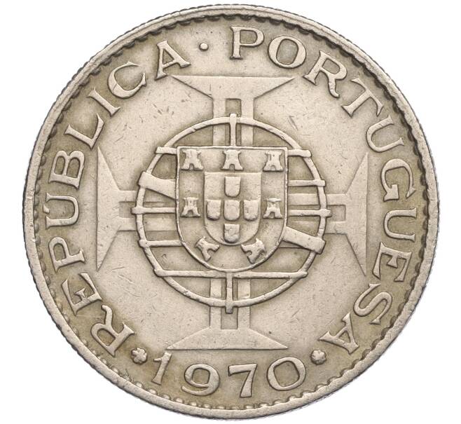 Монета 10 эскудо 1970 года Португальская Ангола (Артикул K11-111475)