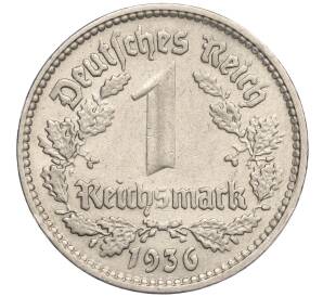 1 рейхсмарка 1936 года D Германия — Фото №1