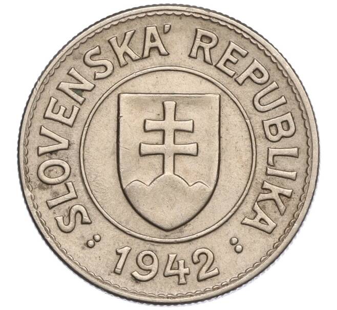 Монета 1 крона 1942 года Словакия (Артикул K11-111506)
