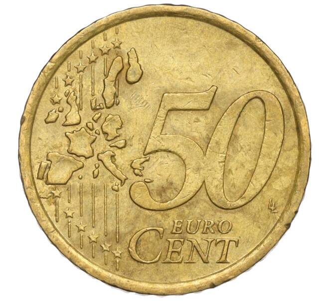 Монета 50 евроцентов 2002 года Италия (Артикул: T11-01744) — Фото №2