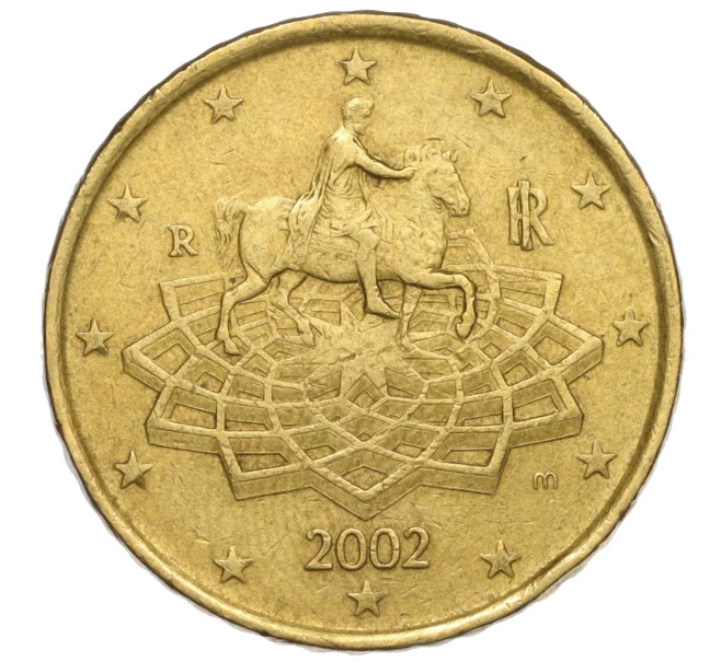 Монета 50 евроцентов 2002 года Италия (Артикул T11-01751)