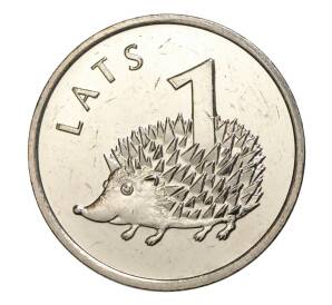 1 лат 2012 года Латвия — Ежик — Фото №1