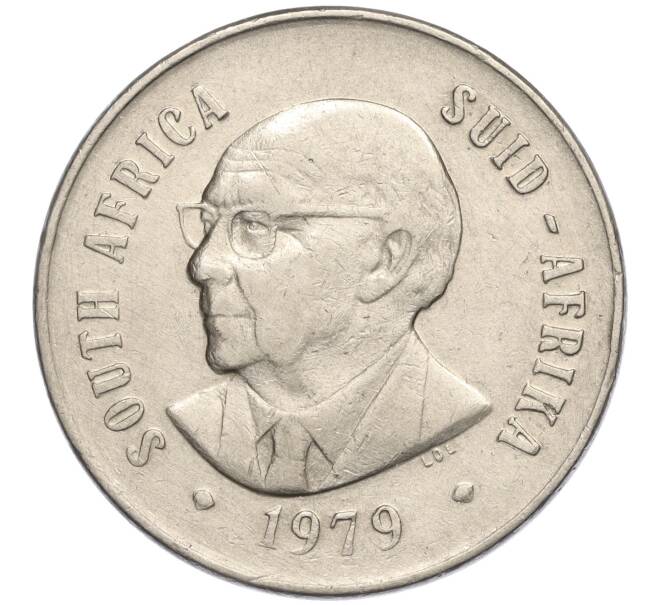 Монета 50 центов 1979 года ЮАР «Окончание президентства Николааса Дидерихса» (Артикул K11-111671)