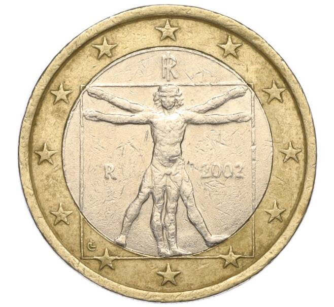 Монета 1 евро 2002 года Италия (Артикул: T11-01981) — Фото №1