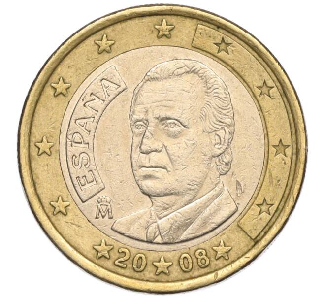 Монета 1 евро 2008 года Испания (Артикул T11-02001)