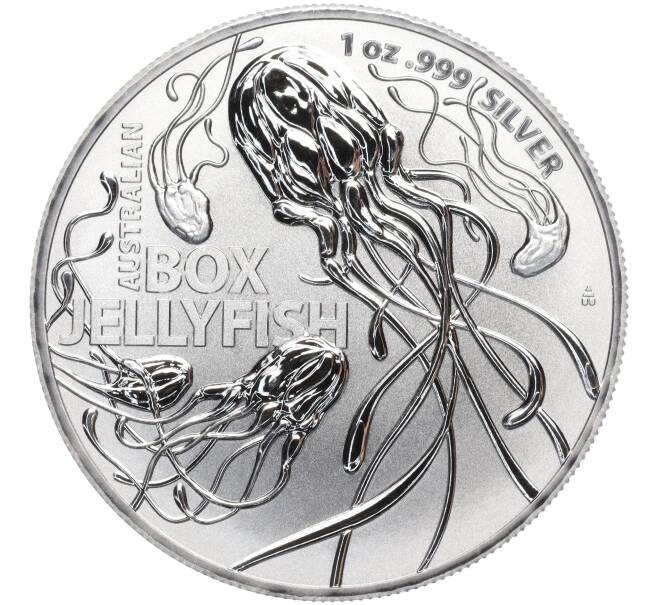 Монета 1 доллар 2023 года Австралия «Самая опасная в Австралии — Австралийская коробчатая медуза» (Артикул M2-71006)