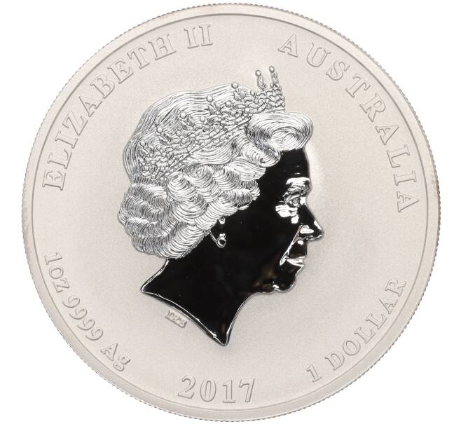 Монета 1 доллар 2017 года Австралия «Дракон и феникс» (Артикул: M2-71015) — Фото №2