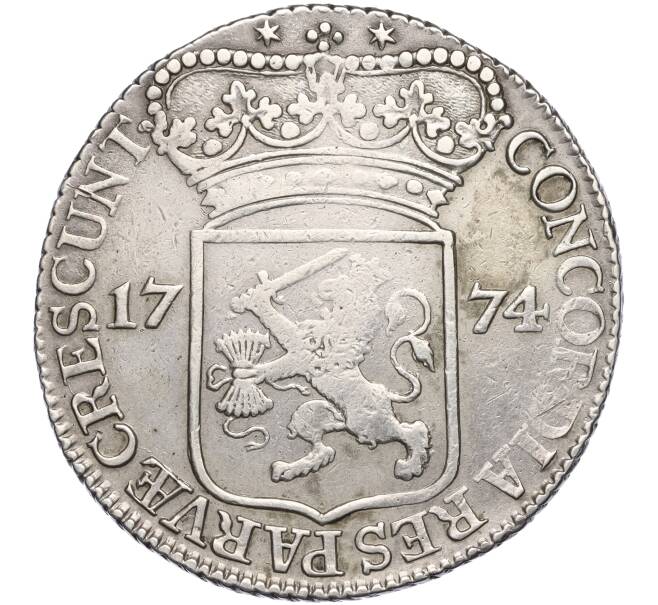 Монета 1 серебряный дукат 1774 года  Голландская республика — провинция Зеландия (Артикул M2-71020)