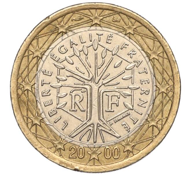 Монета 1 евро 2000 года Франция (Артикул: K11-112054) — Фото №1