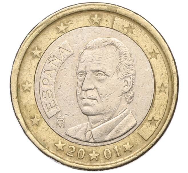 Монета 1 евро 2001 года Испания (Артикул: K11-112057) — Фото №1