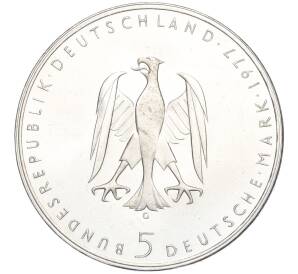 5 марок 1977 года Западная Германия (ФРГ) «200 лет со дня рождения Генриха фон Клейста»
