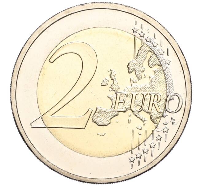 Монета 2 евро 2009 года G Германия «10 лет монетарной политики ЕС (EMU) и введения евро» (Артикул M2-71062)
