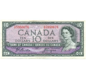 10 долларов 1954 года Канада