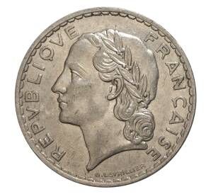 5 франков 1933 года Франция — Фото №2