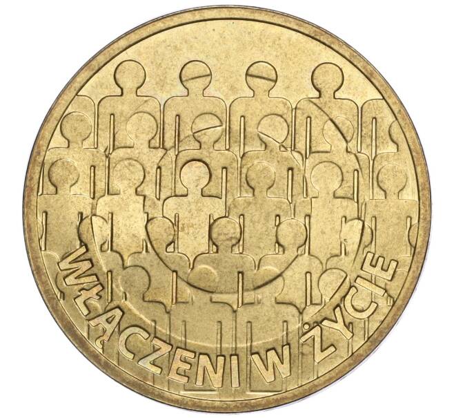 Монета 2 злотых 2013 года Польша «50 лет польской ассоциации умственно отсталых людей» (Артикул K11-112343)