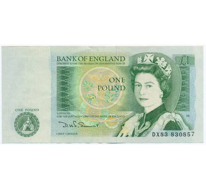 Банкнота 1 фунт 1982 года Великобритания (Банк Англии) (Артикул K11-112555)