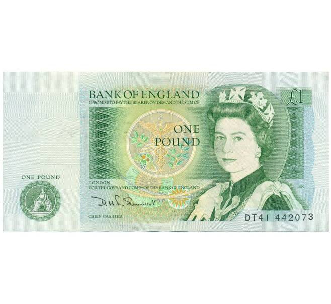 Банкнота 1 фунт 1982 года Великобритания (Банк Англии) (Артикул K11-112560)