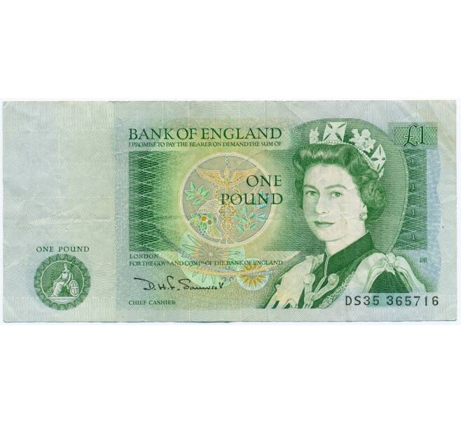 Банкнота 1 фунт 1982 года Великобритания (Банк Англии) (Артикул: K11-112567) — Фото №1