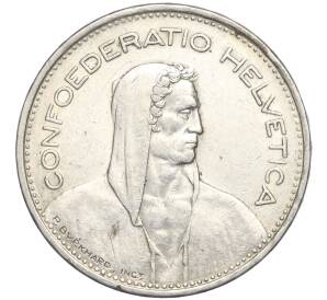 5 франков 1940 года B Швейцария — Фото №2