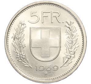 5 франков 1969 года B Швейцария — Фото №1