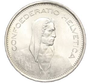 5 франков 1969 года B Швейцария — Фото №2