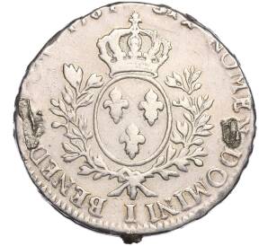 1 экю 1781 года I Франция (Людовик XVI) — Фото №2