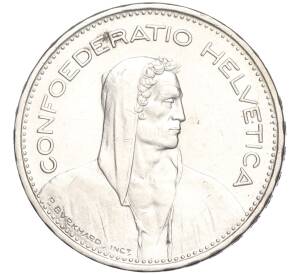 5 франков 1939 года B Швейцария — Фото №2