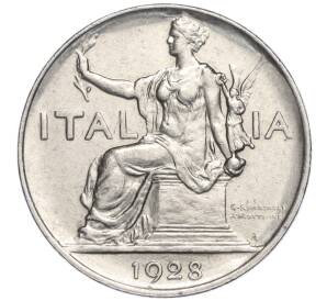 1 лира 1928 года Италия — Фото №1