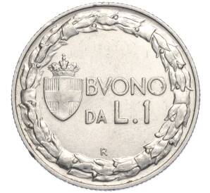 1 лира 1922 года Италия — Фото №2