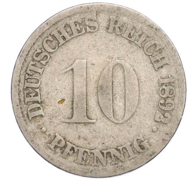 Монета 10 пфеннигов 1892 года G Германия (Артикул K11-112610)