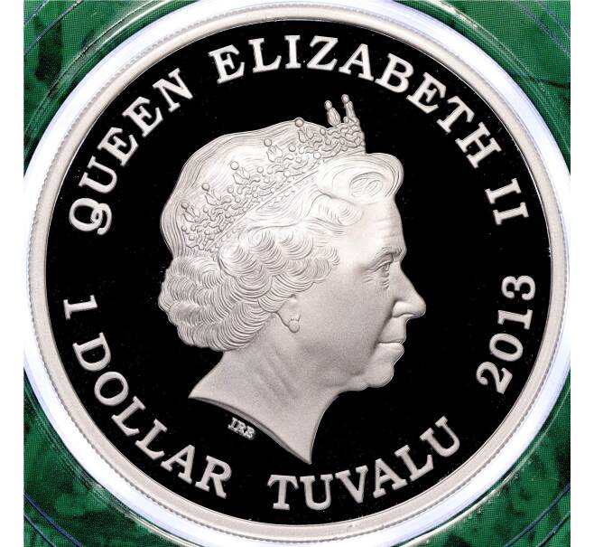 Монета 1 доллар 2013 года Тувалу «Год змеи — Успех» (Артикул K27-84808)