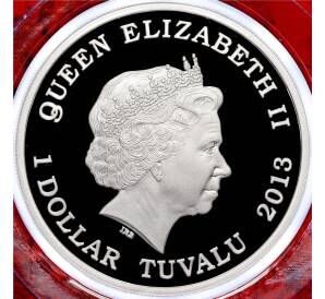 1 доллар 2013 года Тувалу «Год змеи — Богатство»
