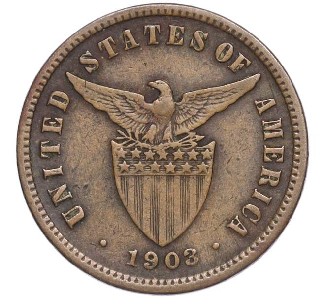 Монета 1/2 сентаво 1903 года Филиппины (Администрация США) (Артикул K27-84816)