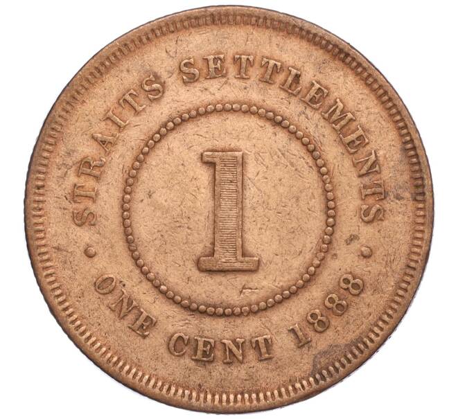 Монета 1 цент 1888 года Стрейтс Сетлментс (Артикул: K27-84831) — Фото №1