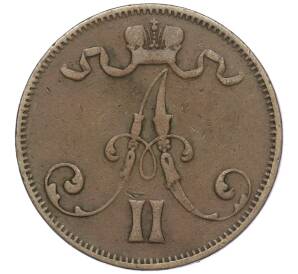 5 пенни 1873 года Русская Финляндия — Фото №2
