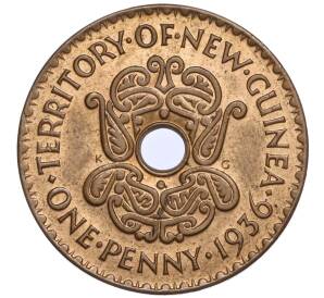1 пенни 1936 года Британская Новая Гвинея — Фото №1