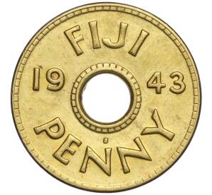 1 пенни 1943 года Фиджи — Фото №1