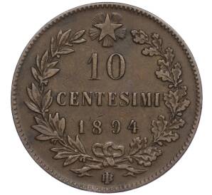 10 чентезимо 1894 года Италия — Фото №1