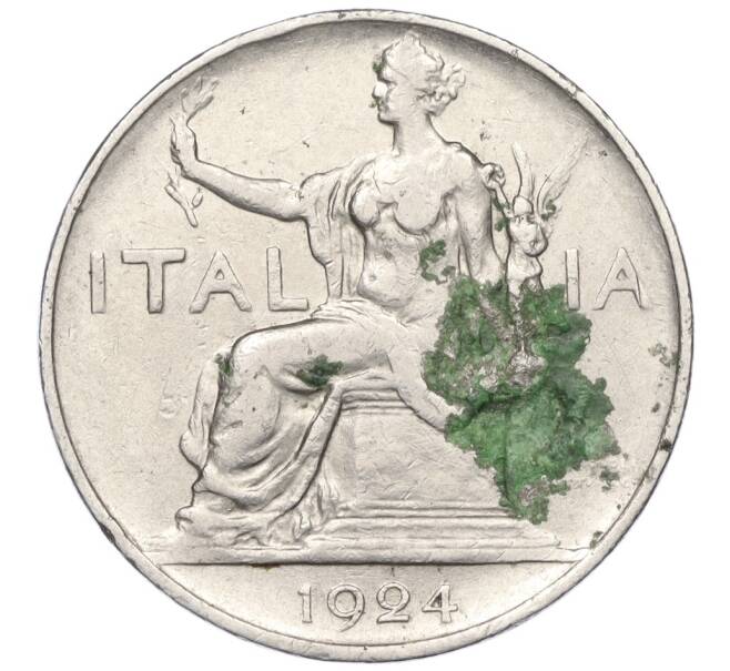 Монета 1 лира 1924 года Италия (Артикул K11-112989)