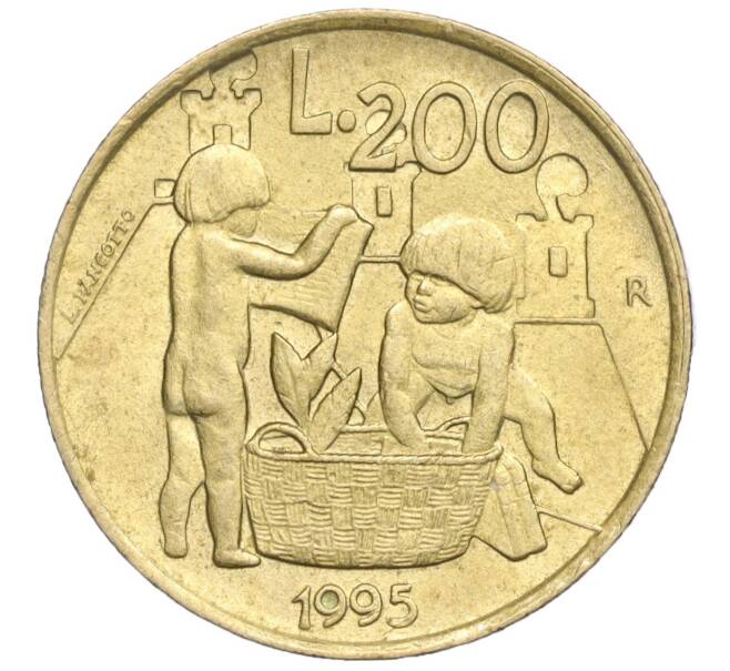 Монета 200 лир 1995 года Сан-Марино (Артикул K11-113095)