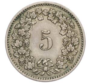 5 раппенов 1884 года Швейцария
