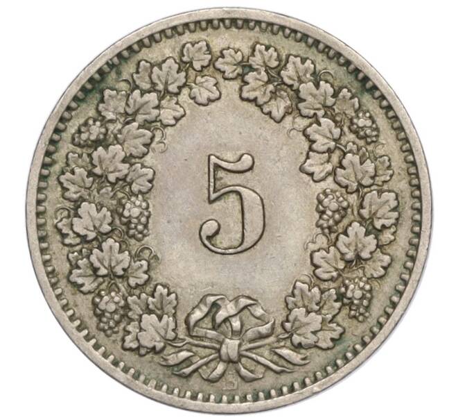 Монета 5 раппенов 1884 года Швейцария (Артикул K11-113128)