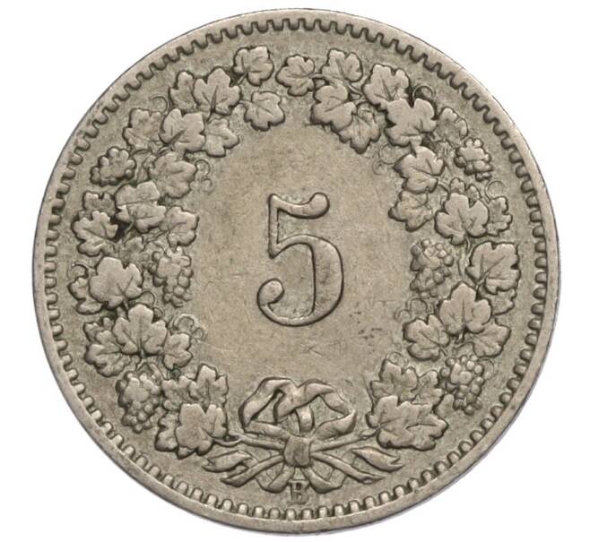 Монета 5 раппенов 1905 года Швейцария (Артикул K11-113131)