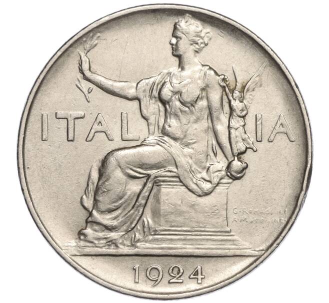 Монета 1 лира 1924 года Италия (Артикул K11-113136)
