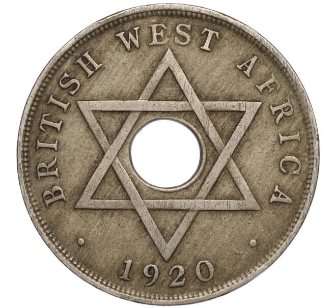 Монета 1 пенни 1920 года H Британская Западная Африка (Артикул K11-113140)