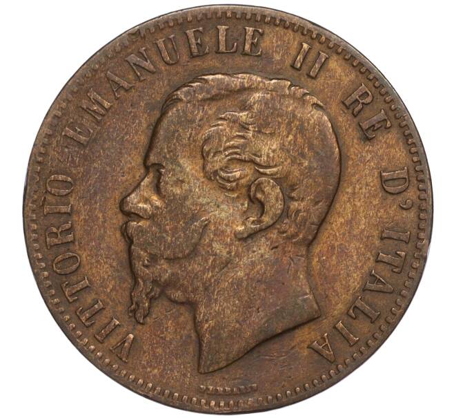 Монета 10 чентезимо 1867 года H Италия (Артикул K11-113145)